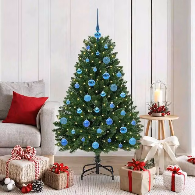 Berkfield Home Artificial Green Christmas Tree with Stand, Height: 150 cm – 1