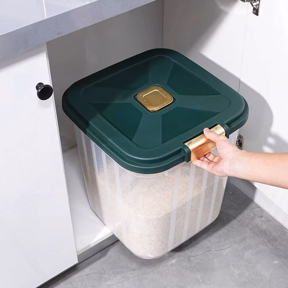 Hinsinc Clear Plastic Rice Storage Container, 2.5 kg – 2