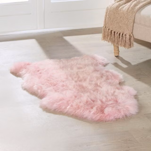 Native Home & Lifestyle Pink Sheepskin Rug W/D: 60 x 120 cm – 1