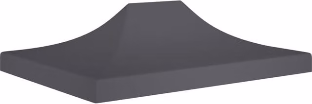 Berkfield Home Party Tent Roof in Anthracite and Black, PVC-Coated, 4.5 x 3 m – 1