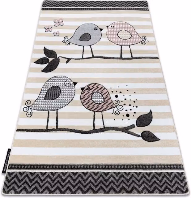 RugsX Petit Rectangular Rug in Yellow and Multicolour, W: 160 cm, D: 220 cm – 1