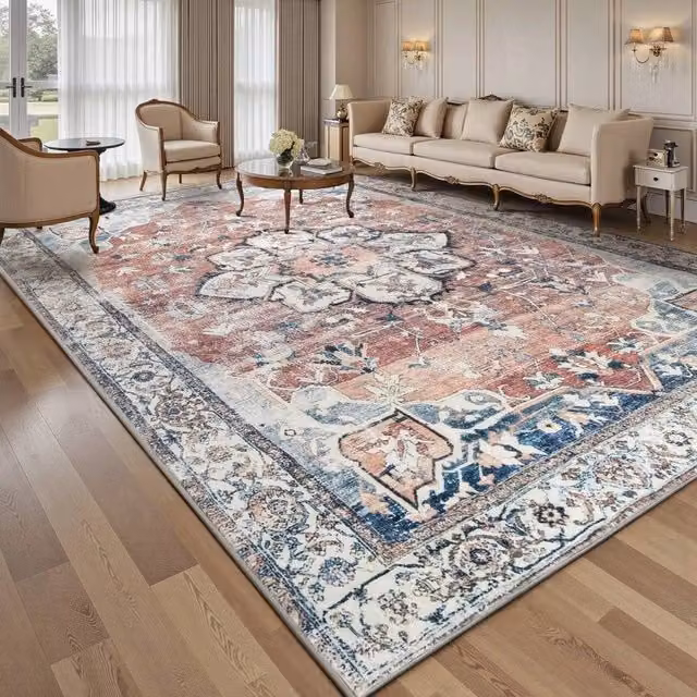 SPETLEK Moroccan Floral Traditional Rug in Beige and Multicolour, W: 160 cm, L: 230 cm