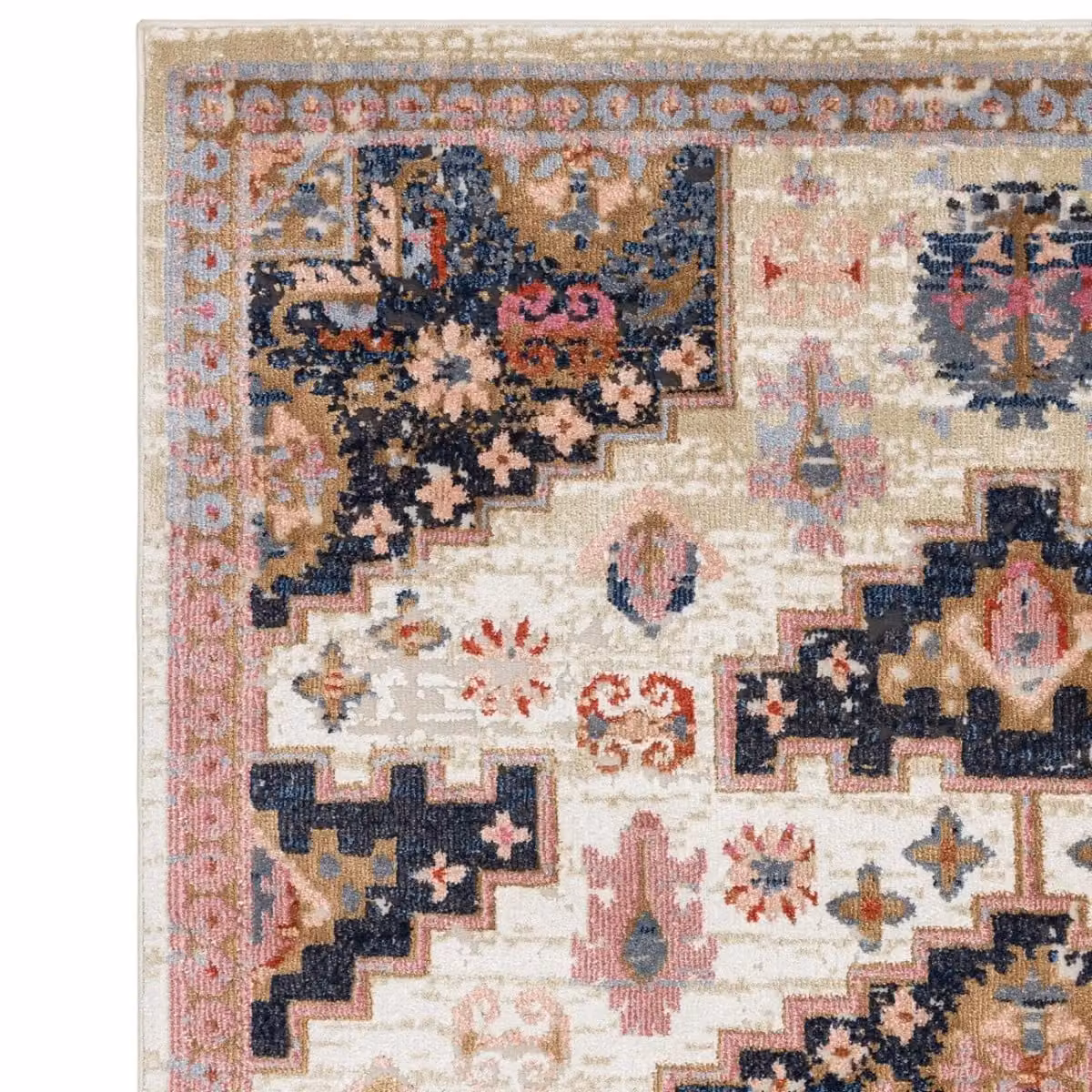 The Rug Shop UK Beige Border Traditional Persian Geometric Easy To Clean Rug, W: 195 cm, D: 290 cm – 3