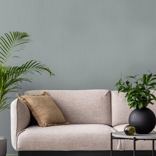 Superfresco Modern Abstract Striped Wallpaper in Blue
