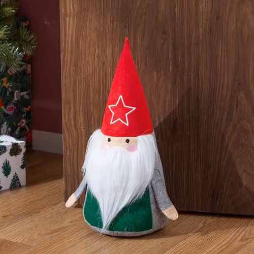 Furn Scandi Santa Festive Novelty Door Stop, Multicolour, W/D/H: 15.0 x 15.0 x 34.0 cm – 3