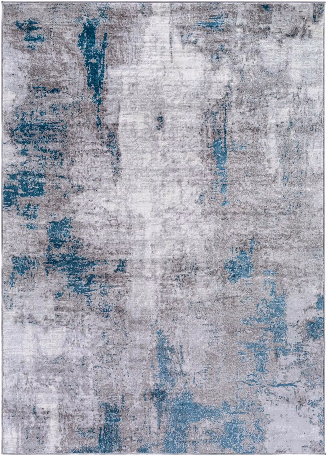 Livabliss Wanderlust Abstract Modern Marble Rug in Blue, Grey and Black, W/D: 200 x 275 cm – 2