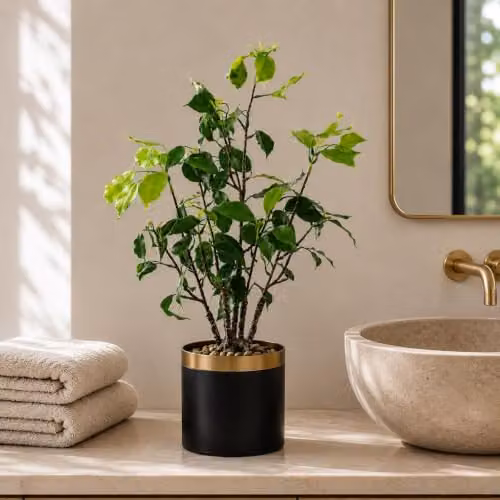 Leaf Green Artificial Bonsai Tabletop Tree H 60 cm x W 30 cm x D 30 cm – 2
