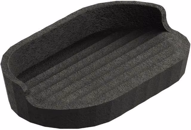 Cosmic Avenir Rectangular Plastic Soap Dish in Black – 1