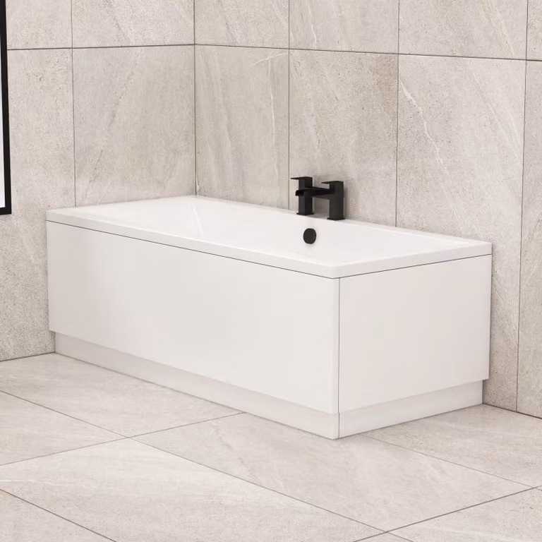 Royal Bathrooms Amaze White Acrylic Double Ended Rectangular Free Standing Bathtub