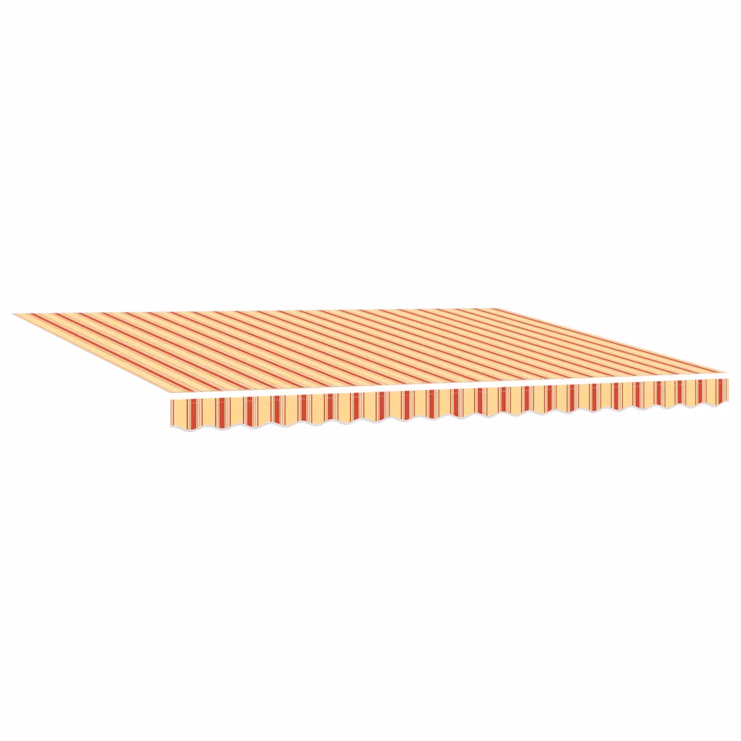 Berkfield Home Manual Retractable Wall-Mounted Awning with LED in Yellow and Orange, W/D/H: 450 x 350 cm – 2