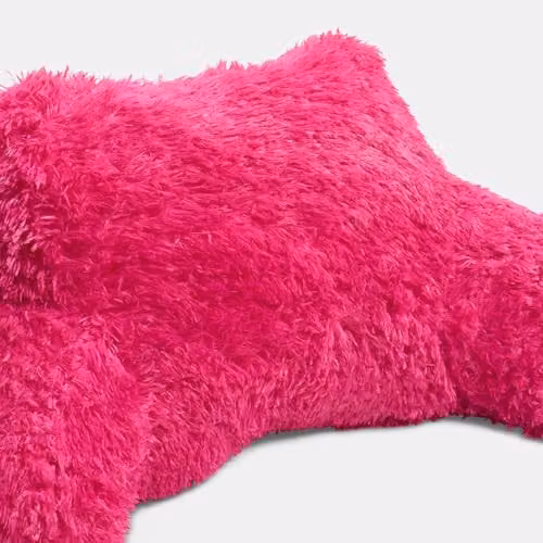 OHS Fluffy Fleece Reading Cushion with Arms in Pink, W/D/H: 60 x 45 x 40 cm – 3