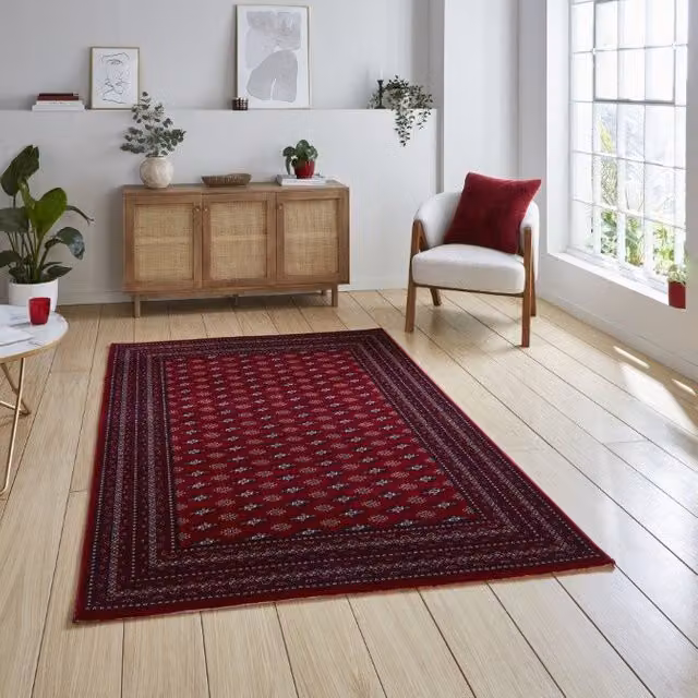 Terrys Dubai 62096 Traditional Red Rectangular Living Room Rug