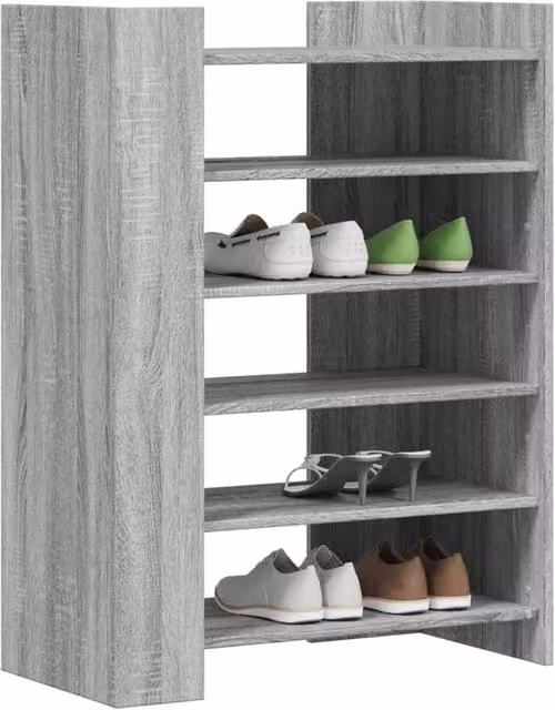 Berkfield Home Grey Sonoma Shoe Cabinet W: 74.5 cm, D: 37.5 cm, H: 100 cm – 1