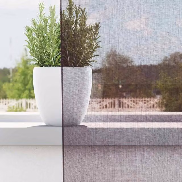 Berkfield Home Purple Voile Fabric Panel Curtains with Eyelets, 2 Pack, W: 140 cm, H: 175 cm – 1