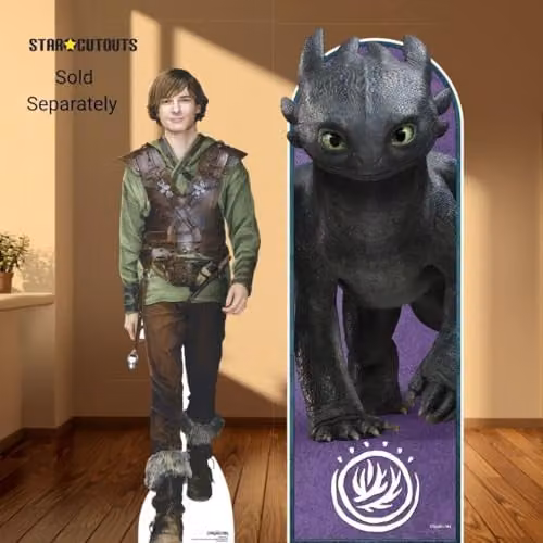 Star Cutouts Hiccup Viking Live Action How To Train Your Dragon Cardboard Cut Out, Multicolour, Height: 171 cm – 2