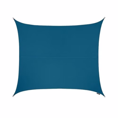 Kookaburra Primrose Square Water Resistant Sun Shade Canopy in Petrol Blue, W/D/H: 3.6 x 3.6 x 3.6 m