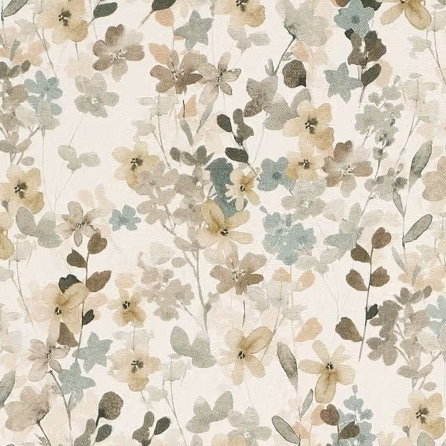 Ante Decor Zoe Fabric in Multicolour, Beige and Grey
