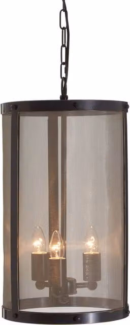 Orsina Hampstead Small Cylinder Pendant Light in Black and Gold – 1