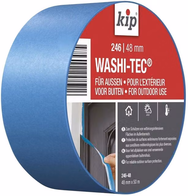 Kip 246 Premium Outdoor Washi-tec Masking Tape in Blue and Multicolour