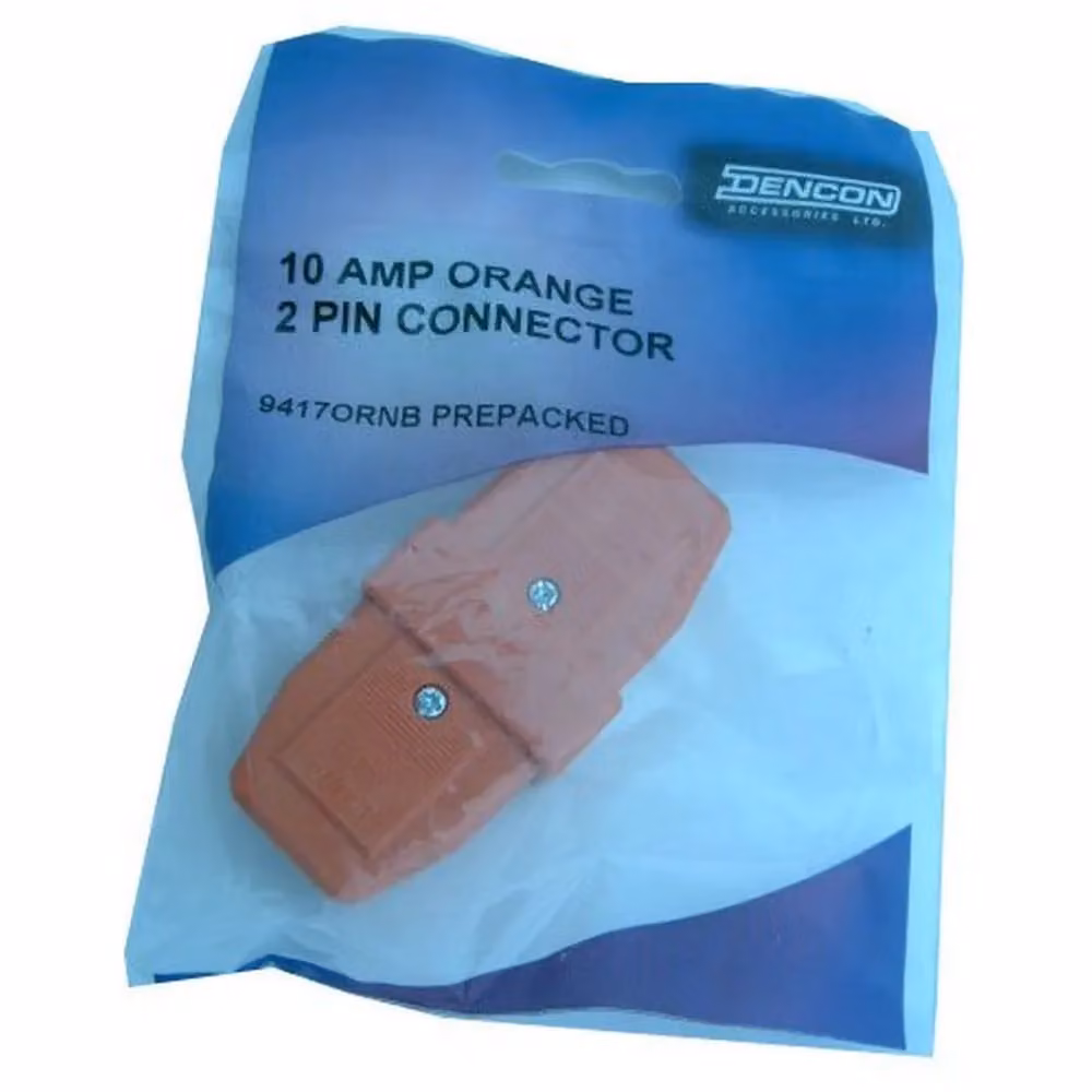 Dencon 10A 2 Pin Orange Nylon Connector – 2