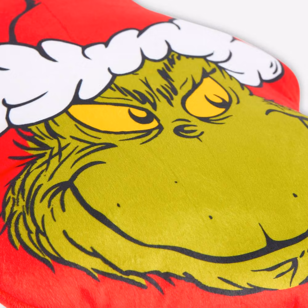OHS Grinch Christmas Plush Scatter Cushion in Green and Red – 4