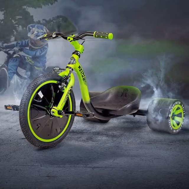 Madd Gear 3 Wheel Drift Trike in Black and Green