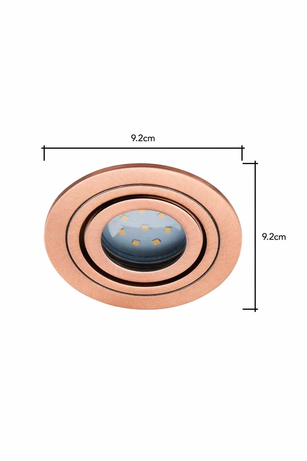 BHS Lighting Fion Adjustable Circular Recessed Spot Light in Copper – 3