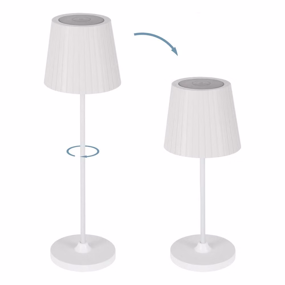 Eglo CABOZO Dimmable LED Rechargeable Portable Outdoor Table Lamp, White – 2