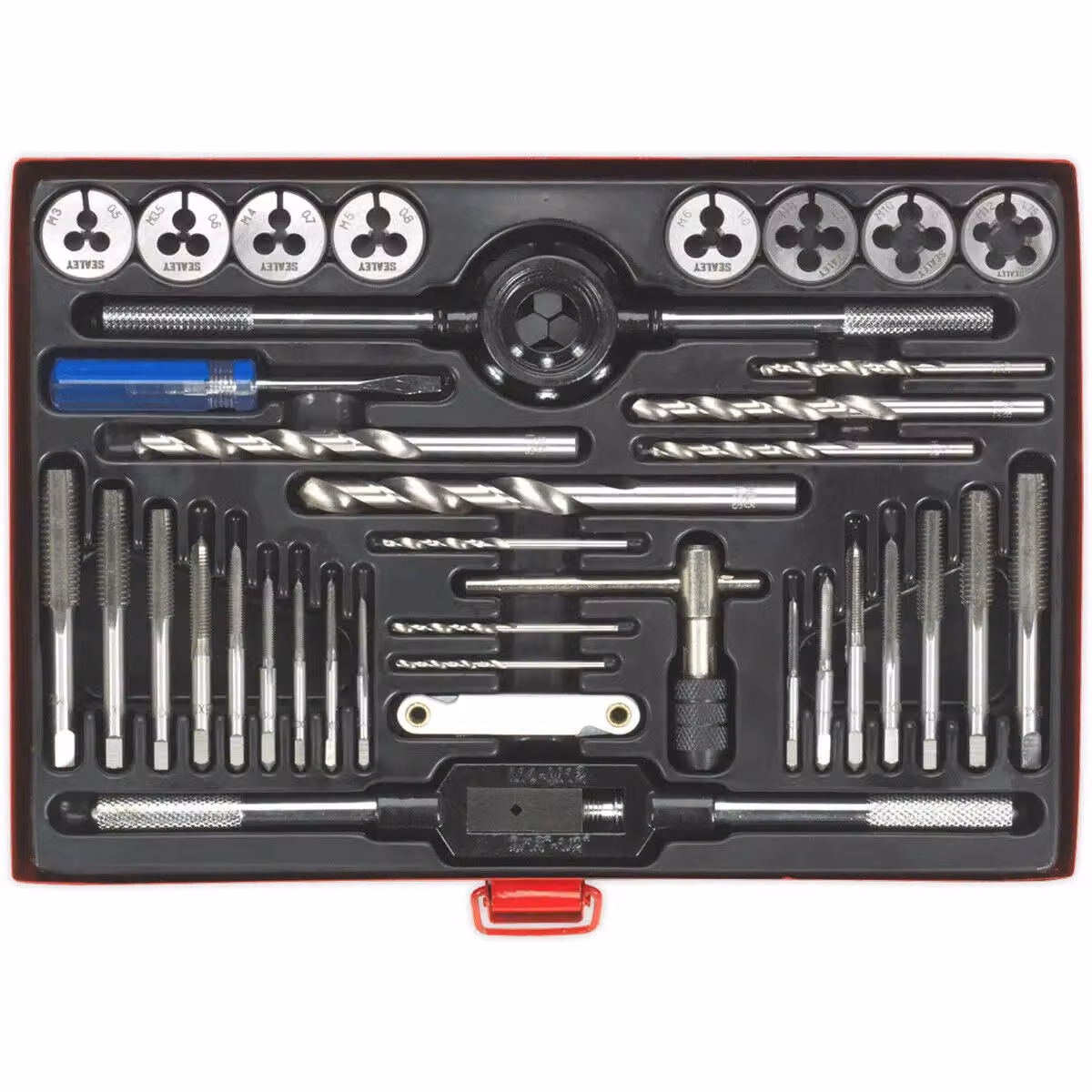 Loops 37pc Metric Tap and Split Die Set M3 to M12 Steel Threading Tool Set – 4