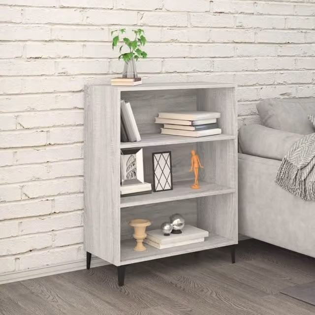 Berkfield Home Grey Sonoma Sideboard in Engineered Wood W/D/H: 69.5 x 32.5 x 90 cm