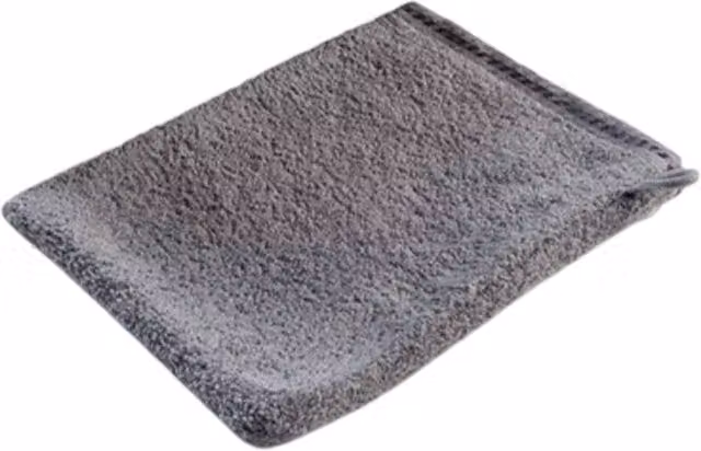 ARTG Grey Cotton Terrycloth Satin Trim Wash Glove