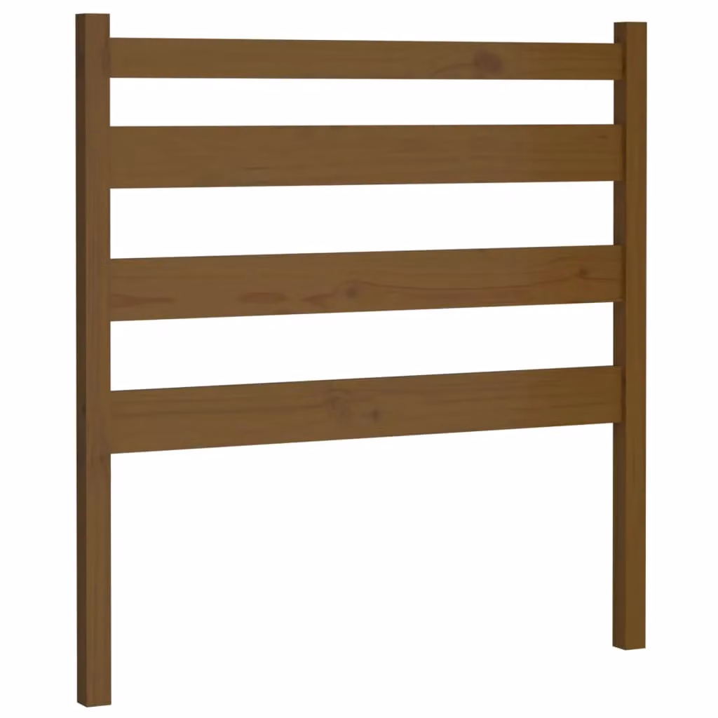 Berkfield Home Honey Brown Solid Wood Pine Bed Headboard, W/D/H: 81 x 4 x 100 cm – 2