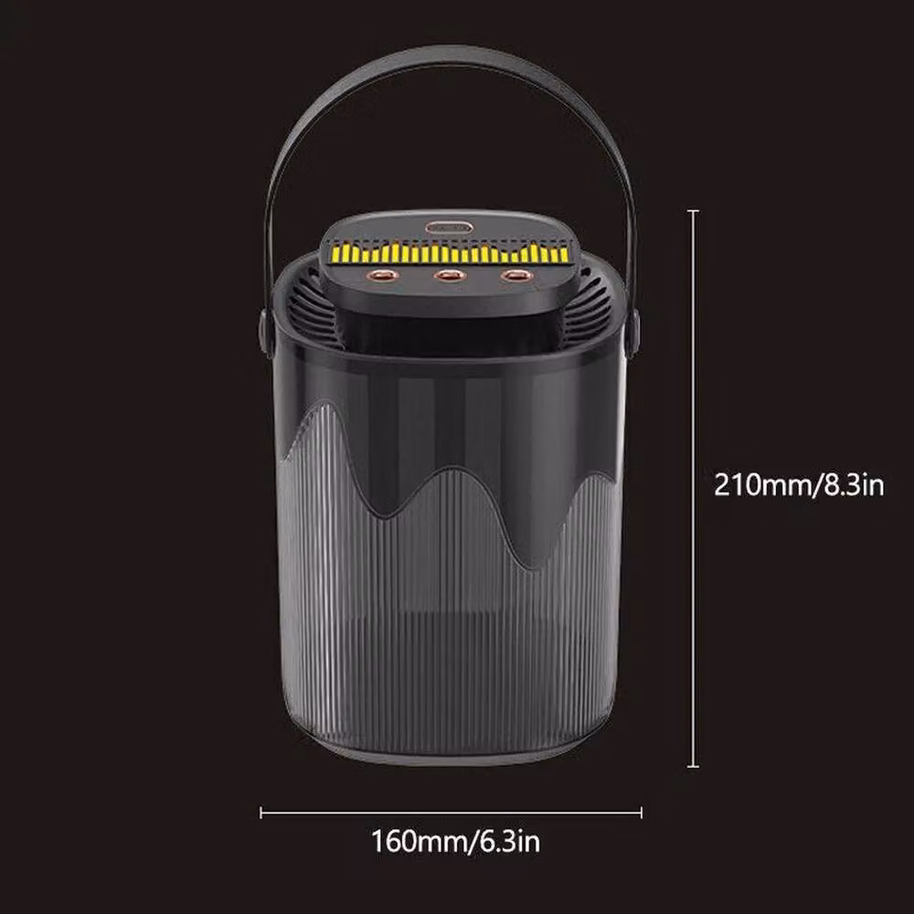 VOGREX 3L Large Capacity LED Air Purifier and Quiet Aroma Diffuser in Black – 2