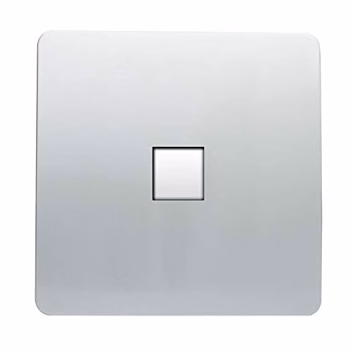 Trendi Switch 1 Gang RJ45 Cat 5e Ethernet Socket in Silver