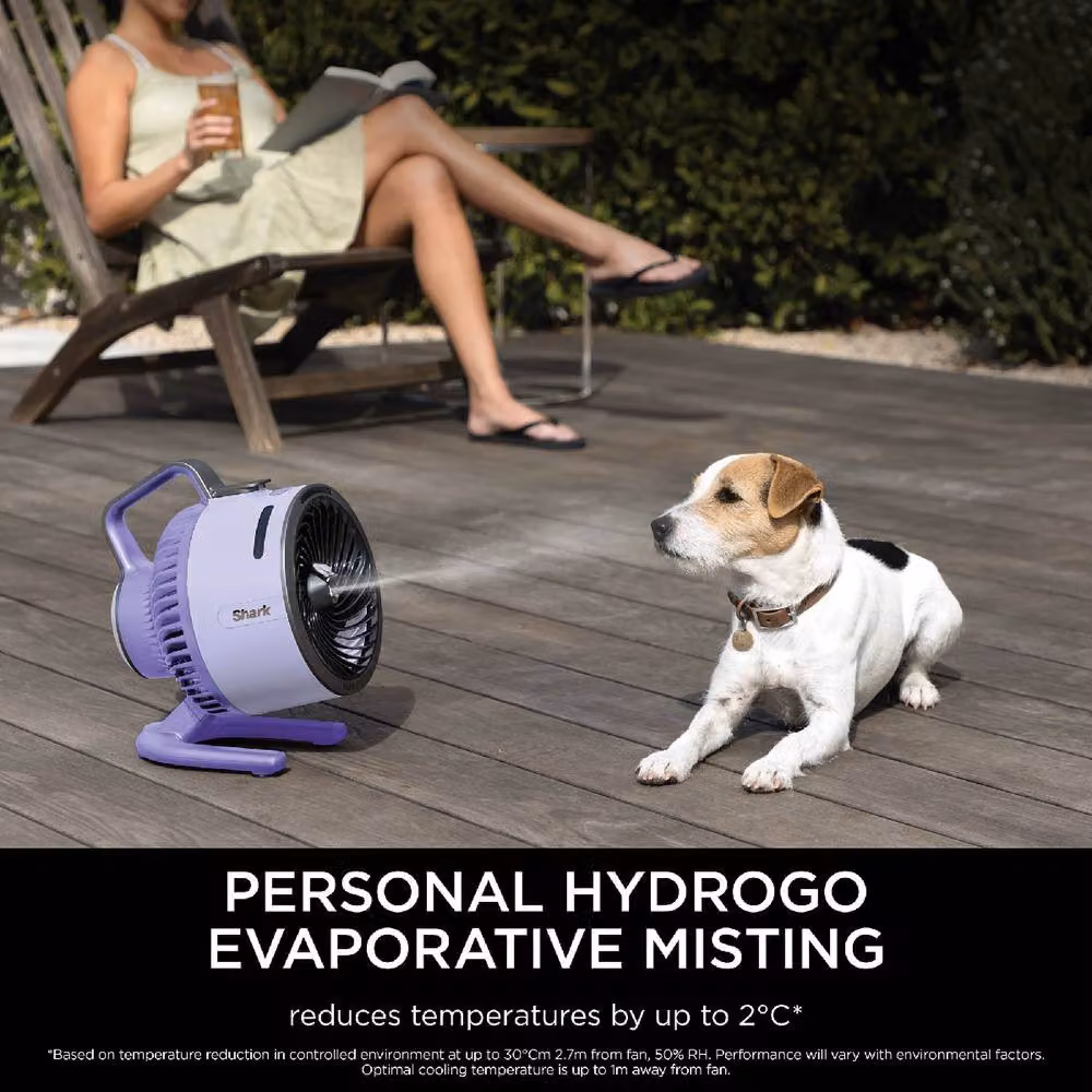 Shark FlexBreeze HydroGo Cooling Fan FA050UK in Purple – 5