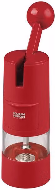 Kuhn Rikon Ratchet Grinder for Salt, Pepper and Spices, Red – 1