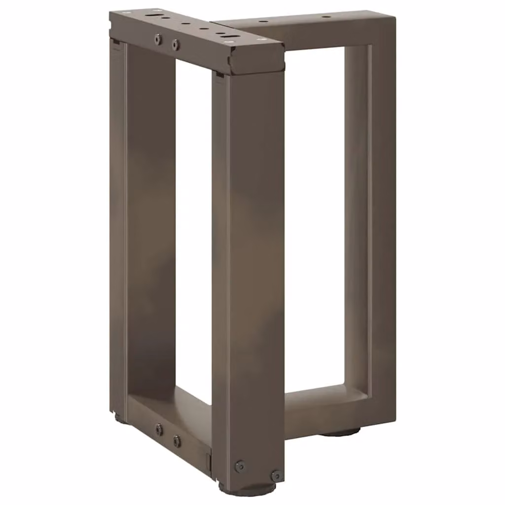 Berkfield Home T-Shaped Coffee Table Legs, 2 Piece Set, Black Matt Steel, W: 38 cm, D: 25 cm, H: 42-43 cm – 3