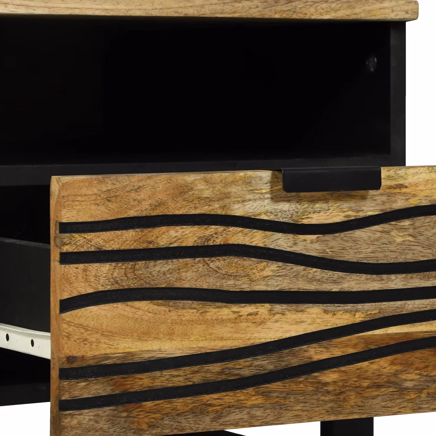 Berkfield Home Modern Rectangular Coffee Table in Brown Solid Mango Wood, W: 80 cm, D: 54 cm, H: 40 cm – 5