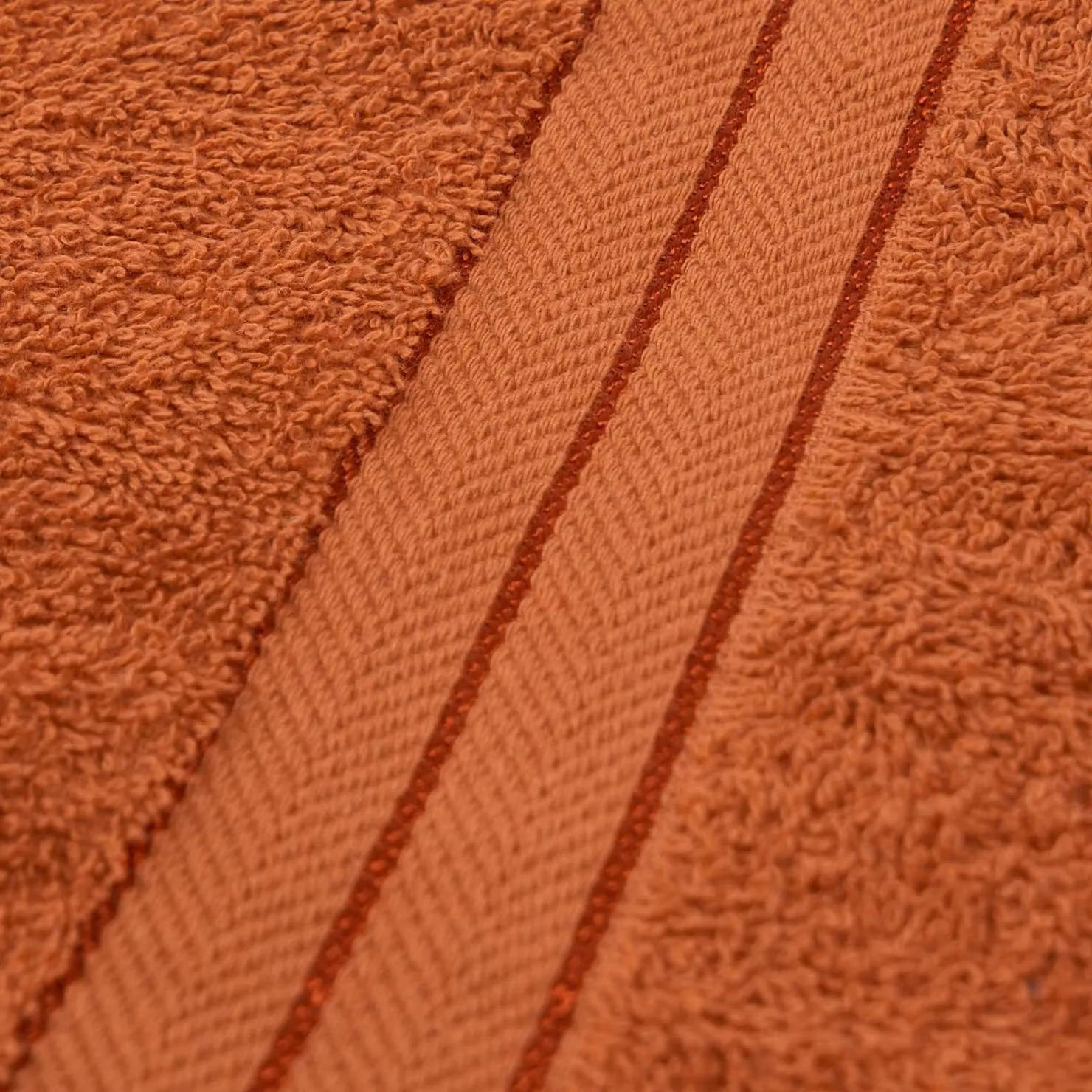 OHS Luxury Fluffy Cotton Hand Towel in Orange – 4