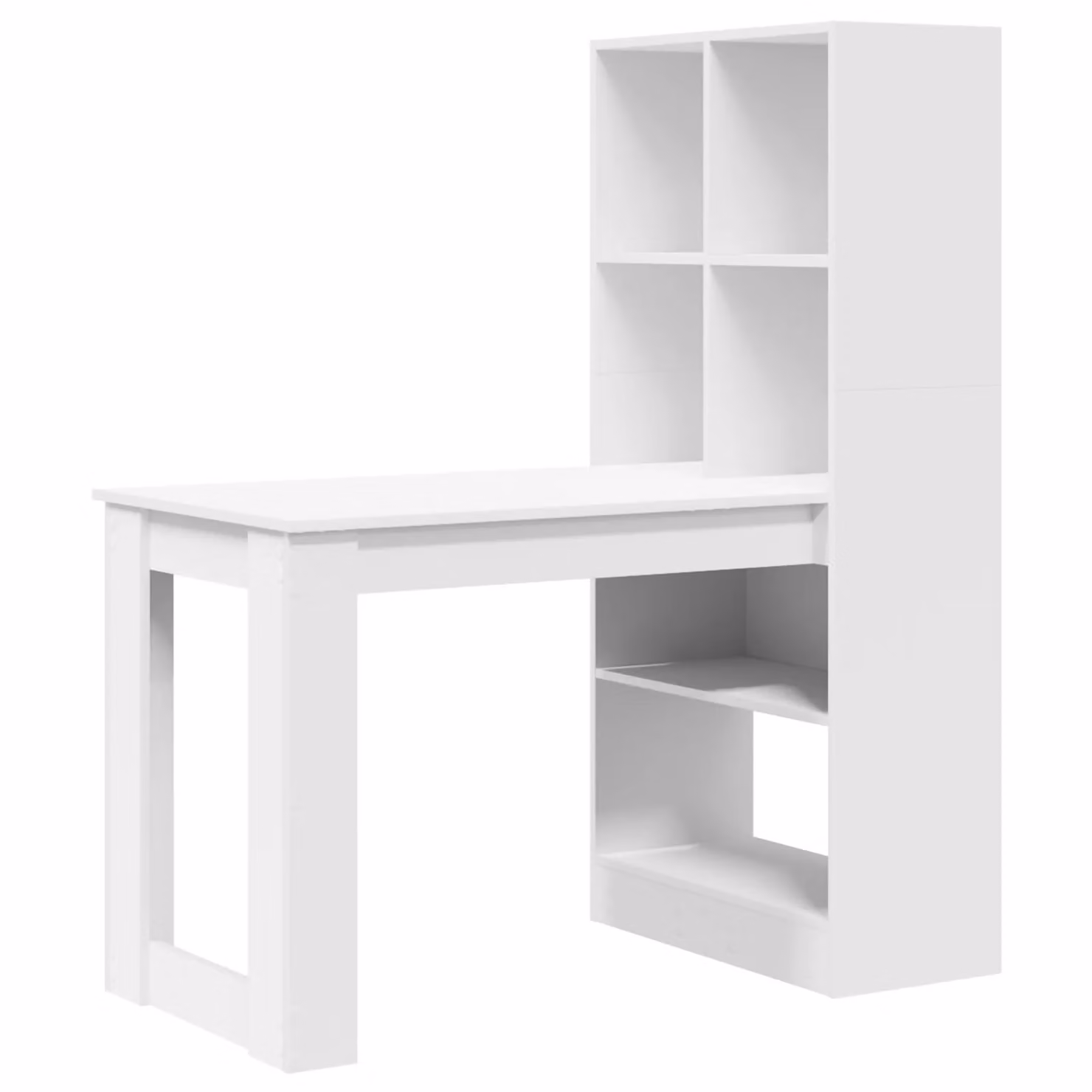Berkfield Home White Modern Writing Desk, W/D/H: 122 x 67 x 145 cm – 2