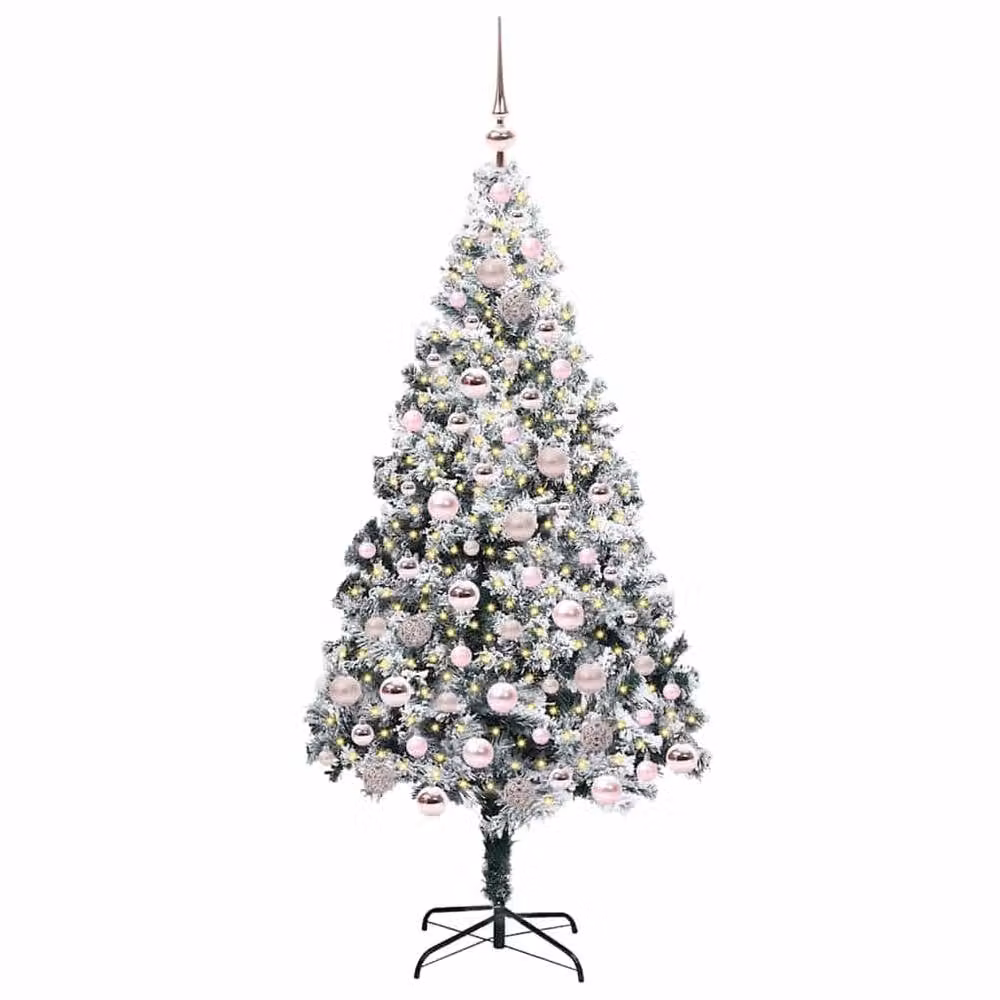 Berkfield Home Artificial Christmas Tree with 300 LEDs in Green, Height: 180 cm – 3