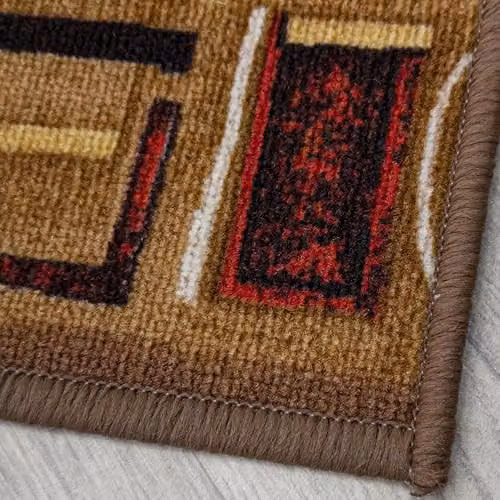 runrug Jena Loop Pile Hallway Runner Rug, Brown, W: 66 cm, L: 330 cm – 4