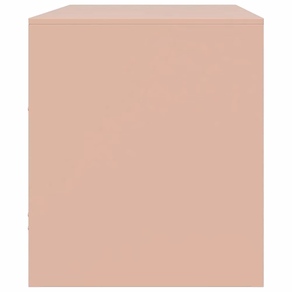 Berkfield Home Set of 2 Pink Metal TV Cabinets, W/D/H: 67 x 39 x 44 cm – 4