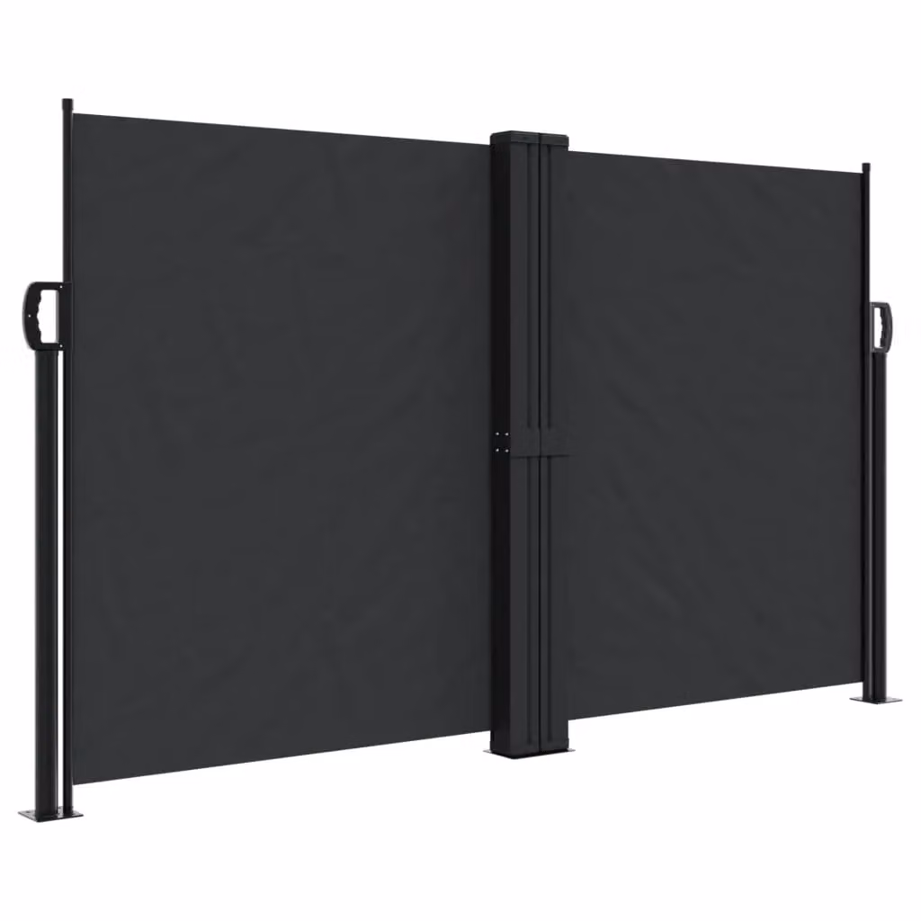 Berkfield Home Retractable Side Awning in Black, W/H: 1200 x 140 cm – 2
