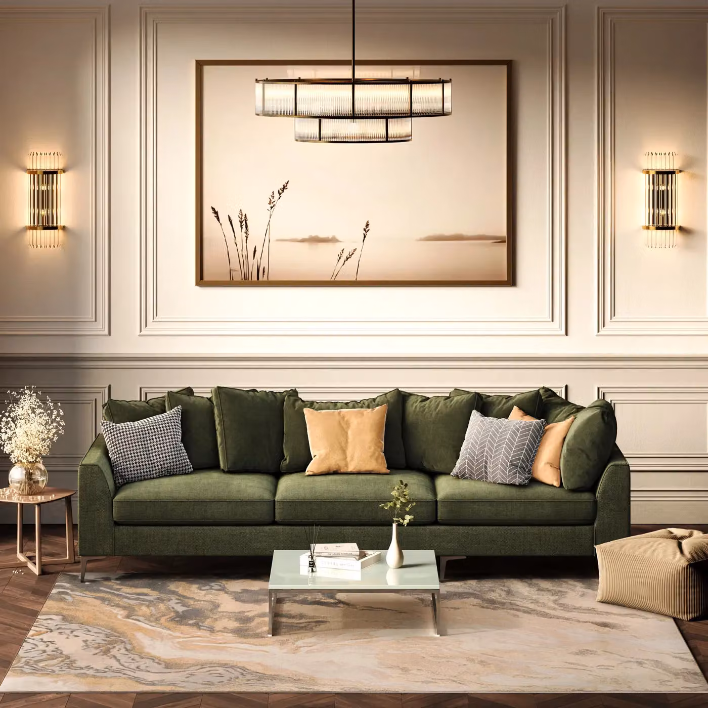 Kukoon Modern Abstract Rectangular Rug in Silver and Beige with High-Low Effect, W: 80 cm, L: 150 cm – 2