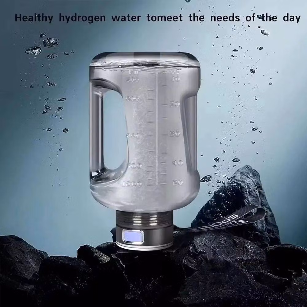 SPETLEK Hydrogen Rich Alkaline Water Maker Bottle, 1.5 l, Grey – 4