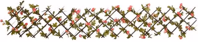 Berkfield Home Realistic Artificial Ivy Trellis Expandable in Dark Pink