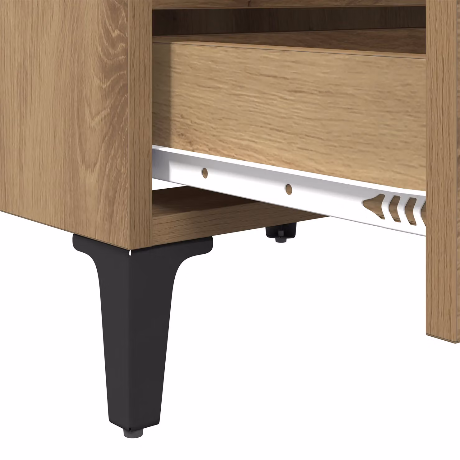 Berkfield Home Artisan Oak Bed Cabinet in Brown, W/D/H: 40 x 35 x 50 cm – 3