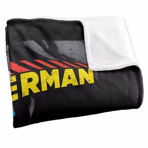 DC Comics Superman Silky Touch Super Soft Fleece Throw Blanket, White, W/D/H: 152 x 127 cm – 3