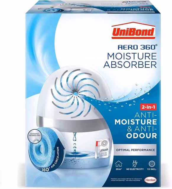 UniBond Large AERO 360 Dehumidifier Moisture Trap Damp Absorber, White